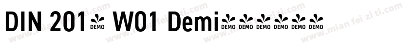 DIN 2014 W01 Demi字体转换